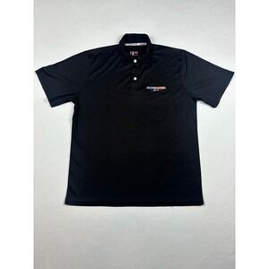 Men's Polo Shirt‎ L Black Athletic Firecracker Sports